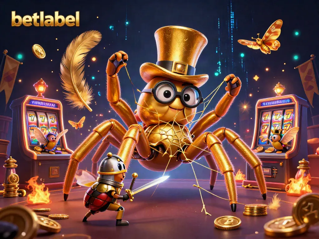 Engage with betlabel's thrilling casino adventures through a vibrant 3D illustration featuring dynamic characters and elements.